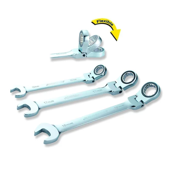 Jonnesway racsnis csillag-villáskulcs 13 mm csuklós