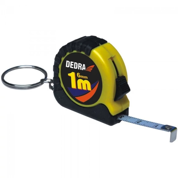Dedra mérőszalag 1 m kulcstartós