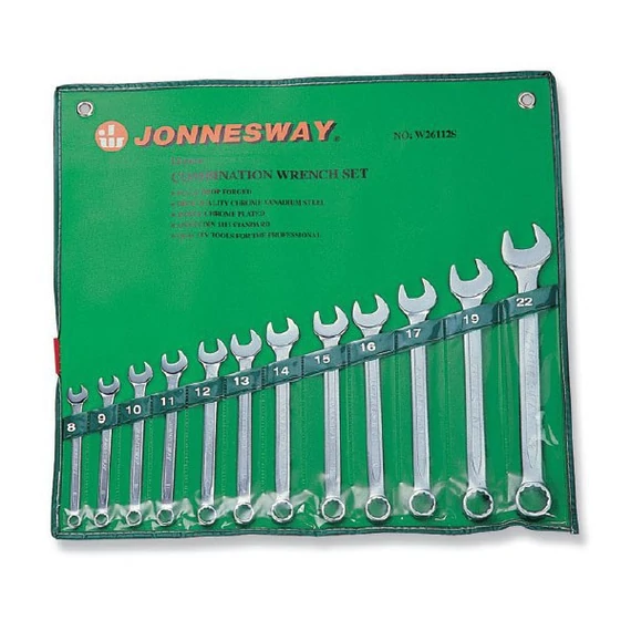 Jonnesway csillag-villáskulcs készlet 12 db 8-22 mm