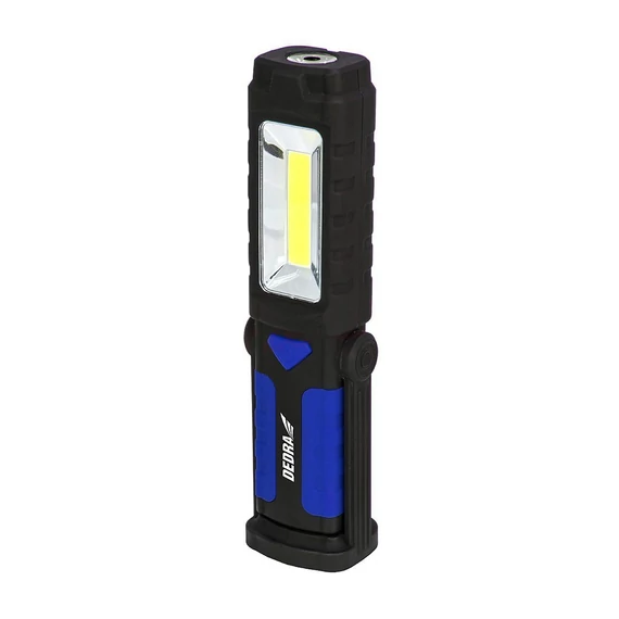 Dedra zseblámpa 3W COB LED + 1W LED