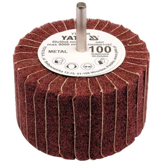 Yato csapos lamellás csiszoló 80x50x6 mm P150 kombinált