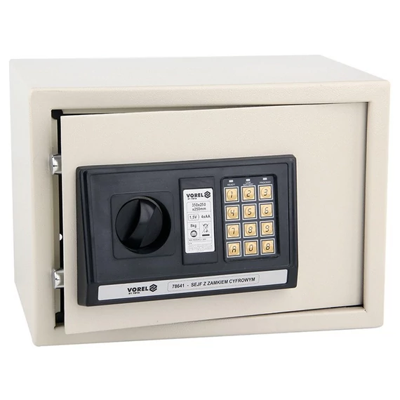 Vorel széf 350x250x250 mm számzáras