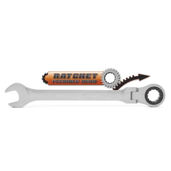 Handy racsnis csillag-villáskulcs 23 mm csuklós