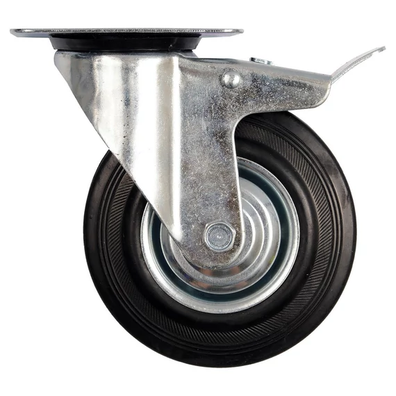 Vorel kerék csapágyazott forgózsámolyos 125 mm 100 kg fékes