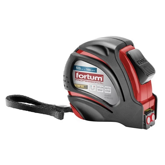 Fortum mérőszalag 19 mm 5 m mágneses véggel