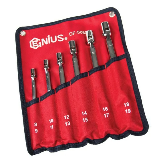 Genius csuklóskulcs készlet 6 db 8-19 mm