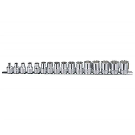 Genius dugókulcs készlet 16 db 6-21 mm 3/8" 12 szögű