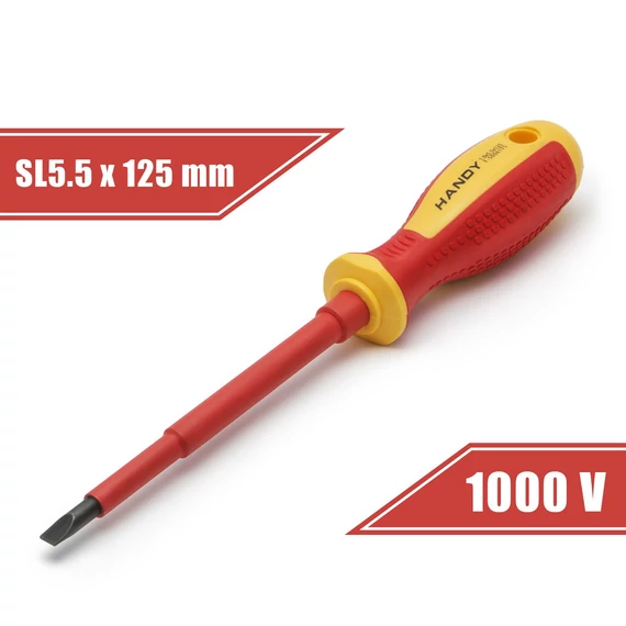 Csavarhúzó lapos 1x5,5x125 mm szigetelt