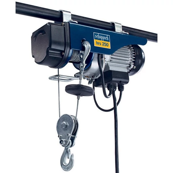 Scheppach HRS 250 Elektromos csörlő 125/250 kg 6/12 m drótköteles