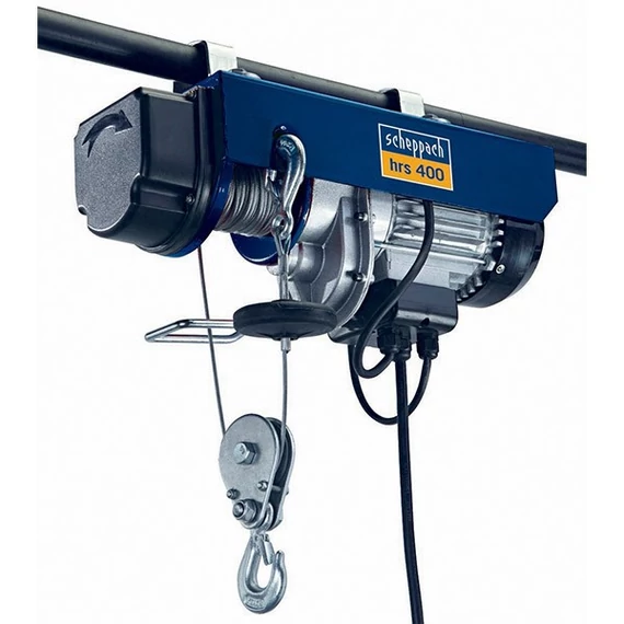 Scheppach HRS 400 Elektromos csörlő 200/400 kg 6/12 m drótköteles