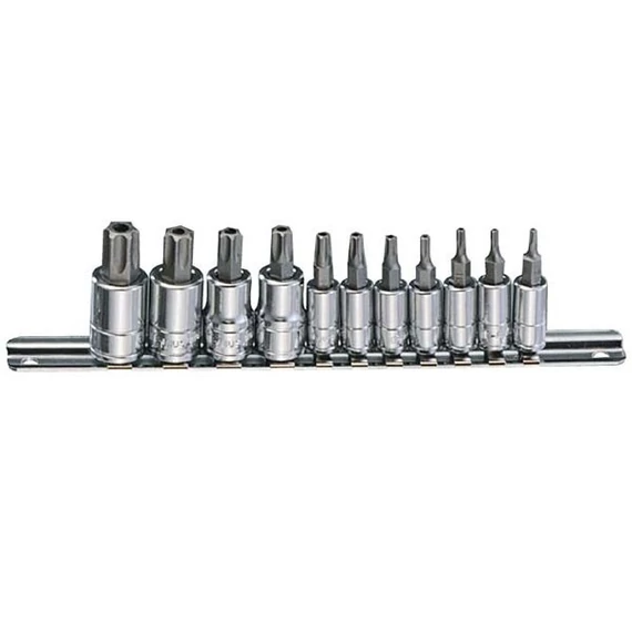 Genius dugókulcs készlet 11 db T8-T55 torx furatos