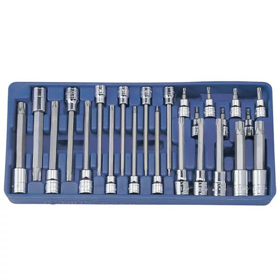 Genius torx készlet 24 db 3/8" és 1/2"