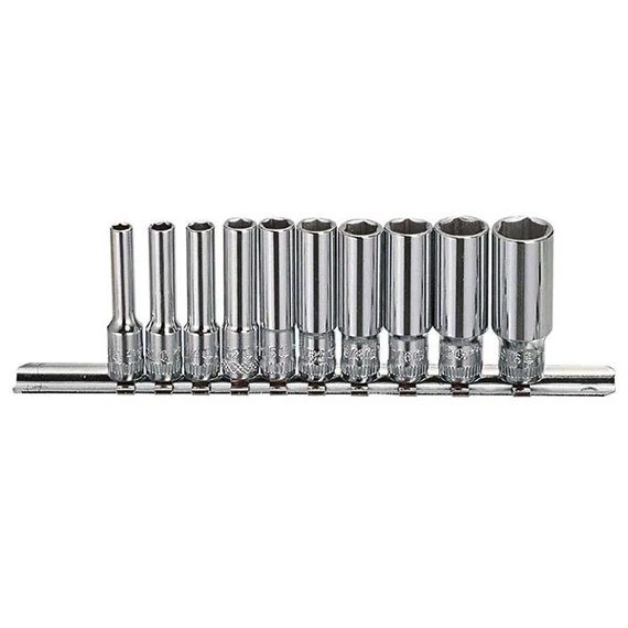 Genius dugókulcs készlet 1/4" 6 lapú hosszú