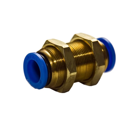 Műanyagcső csatlakozó réz 10 mm