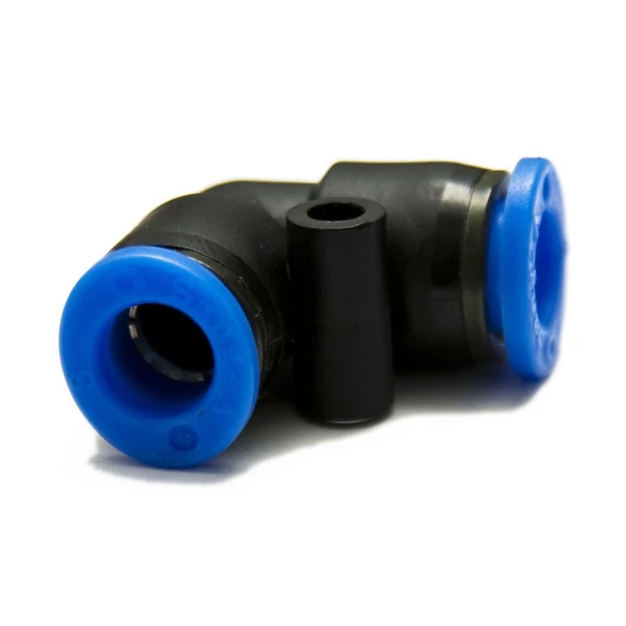 Műanyagcső csatlakozó 90° 12 mm