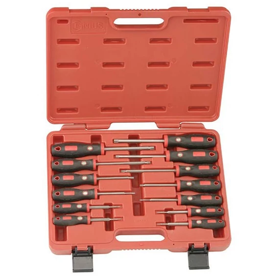 Genius csavarhúzó készlet torx 13 db T6-T50