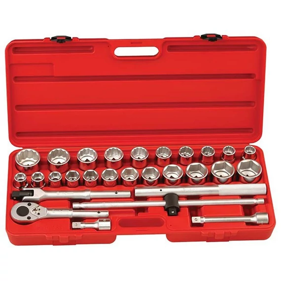 Genius dugókulcs készlet 28 db 3/4" col+mm