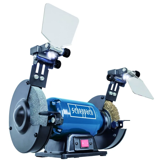Scheppach SM 150 LB Kettős köszörűgép o150 mm 400W kefekoronggal