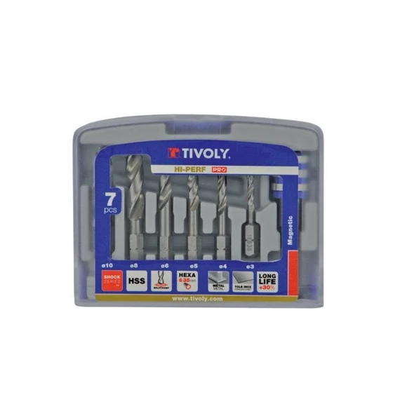 Tivoly T370 7 részes HEXA csigafúró készlet