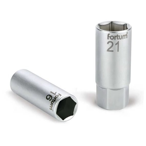 Fortum gyertyakulcs 21 mm 1/2"