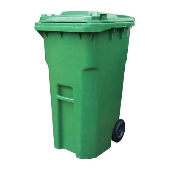 Háztartási kuka 240 L zöld kerekes