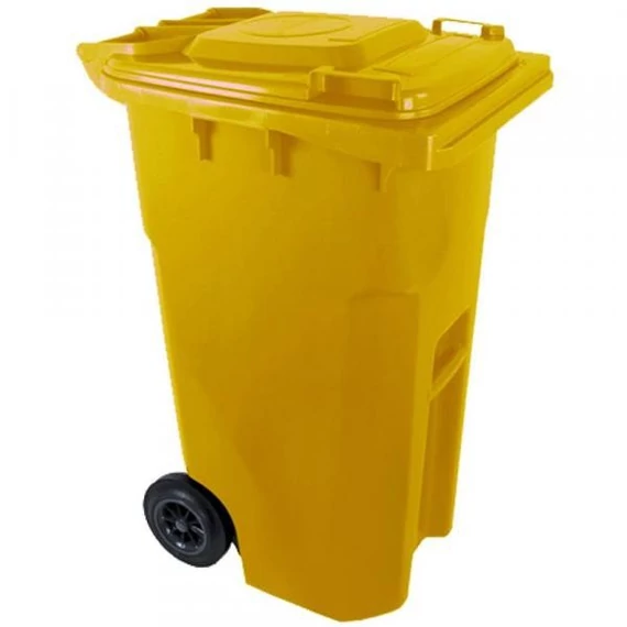 Háztartási kuka 240 L sárga kerekes