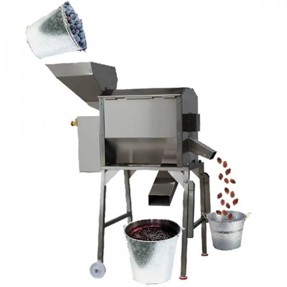 Gyümölcsmagozó gumilapátos INOX kivehető rostás