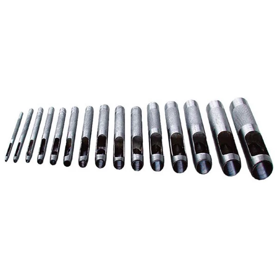 Bőrlyukasztó készlet 15 db 2-22 mm
