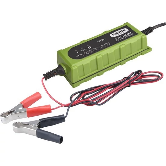 Extol autós akkutöltő 1A 12V/6V intelligens