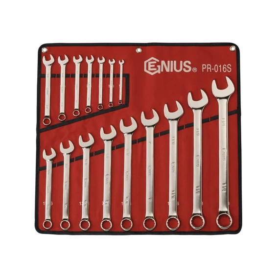 Genius csillag-villáskulcs készlet 16 db 1/4" - 1-1/4"