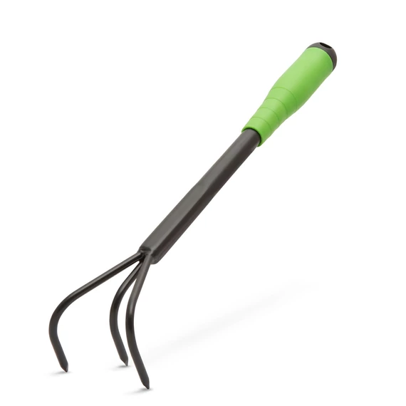 Kézi villás talajlazító fém 34 cm