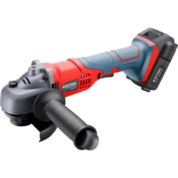 Extol sarokcsiszoló 115 mm 20 V 2 Ah Li-Ion 1 db akkuval