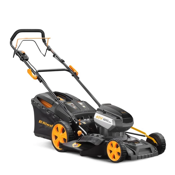 Riwall RALM 4640 SPi akkumulátoros fűnyíró 46 cm 40 V 4 az 1-ben akku és töltő n