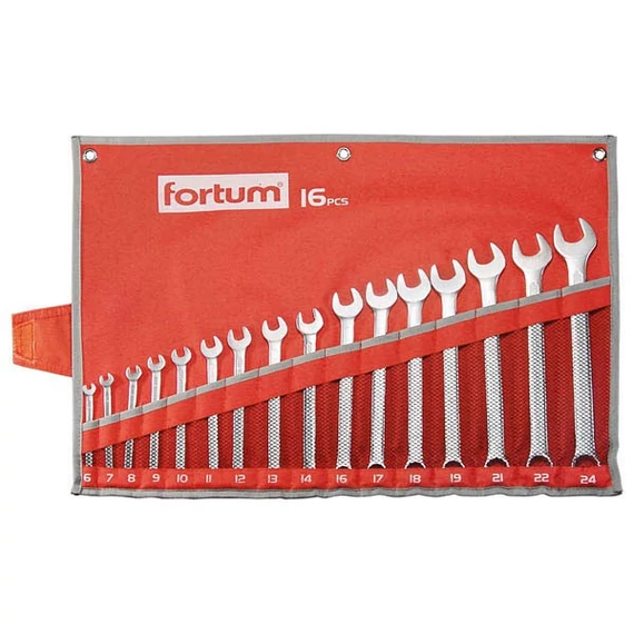 Fortum csillag-villáskulcs készlet 16 db 6-24 mm