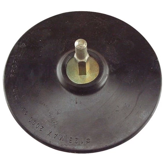 Gumitányér tépőzáras 125 mm fúrógéphez