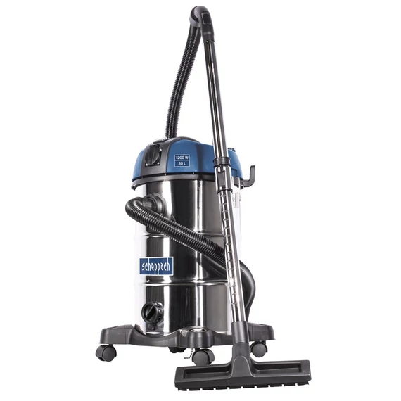 Scheppach ASP 30 Plus száraz/nedves porszívó mechanikus szűrő lerázással, 30 lit