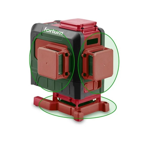 Fortum lézeres szintezőműszer 3D (3×360°) pontosság: 0.2 mm / 1 m