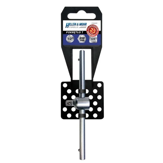 Hillen & Mohr T-hajtókar 1/2" PVC tartóval