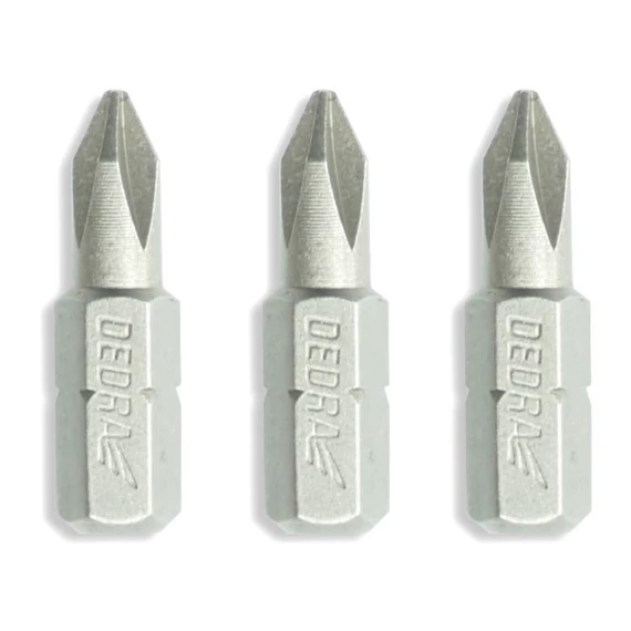 Dedra bit behajtó philips PH1/PH2/PH3 x 25 mm 1/4"