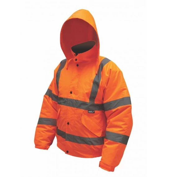 Dedra téli bélelt narancssárga "bomber" dzseki XXXL méret