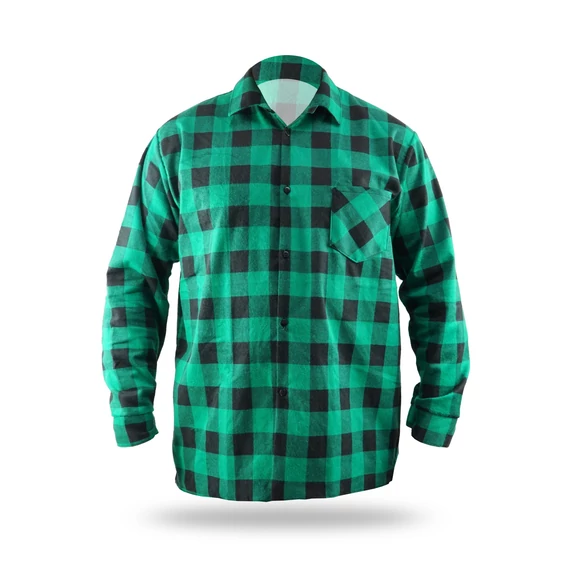 Dedra flanel ing zöld, méret XXL 100% pamut