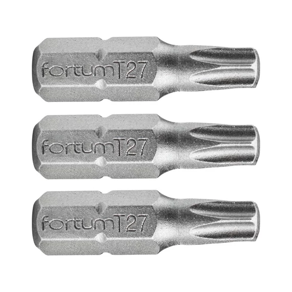 Fortum bit behajtó torx T10 x 25 mm 1/4" 3 db