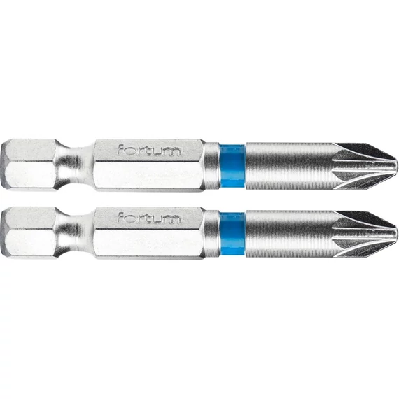 Fortum bit behajtó pozidriv PZ2 x 50 mm 1/4" 2 db