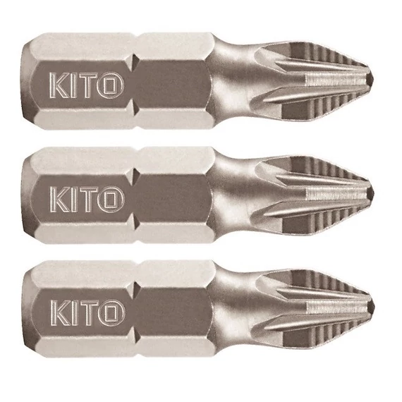 Fortum bit behajtó pozidriv PZ2 x 25 mm 1/4" ACR 3 db