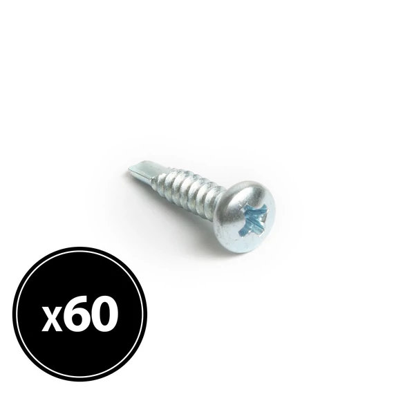 Önfúró laposfejű lemezcsavar 4,2 x 19 mm (60 db / csomag)