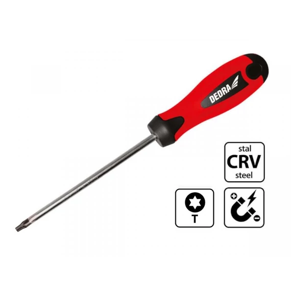 Dedra torx csavarhúzó T25x100 mm mágneses