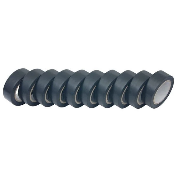 Szigetelő szalag  10 db 19 mm x 10 m fekete
