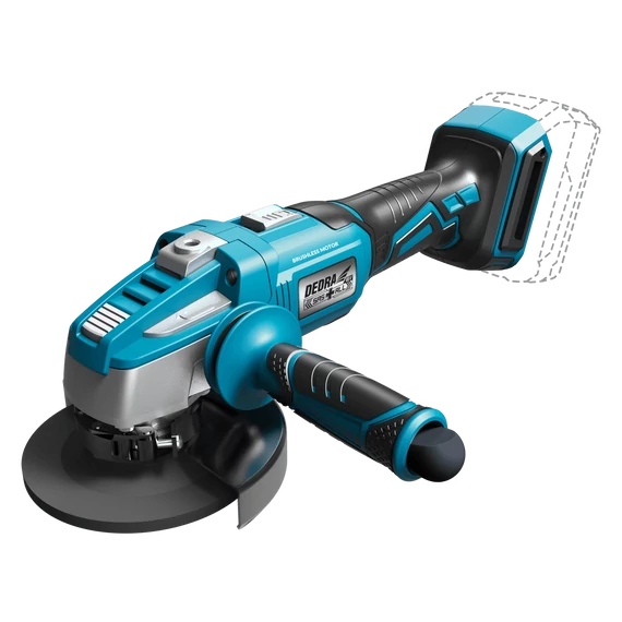 Dedra akkumulátoros sarokcsiszoló 125 mm 18 V akkumulátor nélkül