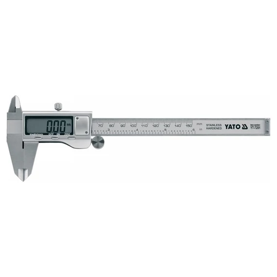 Yato digitális tolómérő 150/0,03 mm Inox