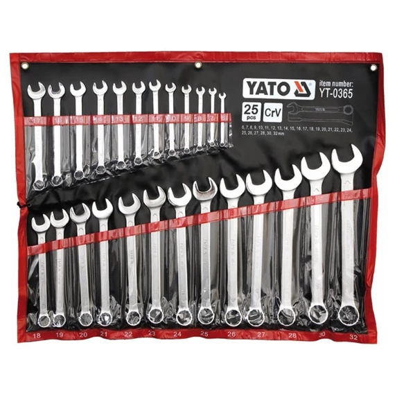 Yato csillag-villáskulcs készlet 25 db 6-32 mm